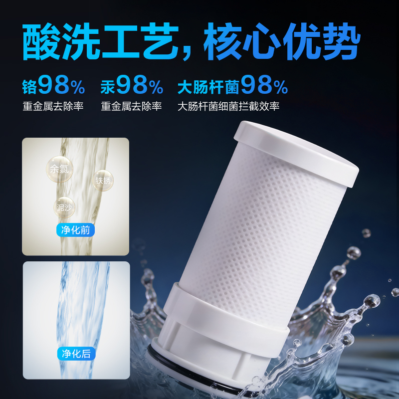 得力LD470龍頭凈水器（一機(jī)四芯）(灰)(臺(tái))