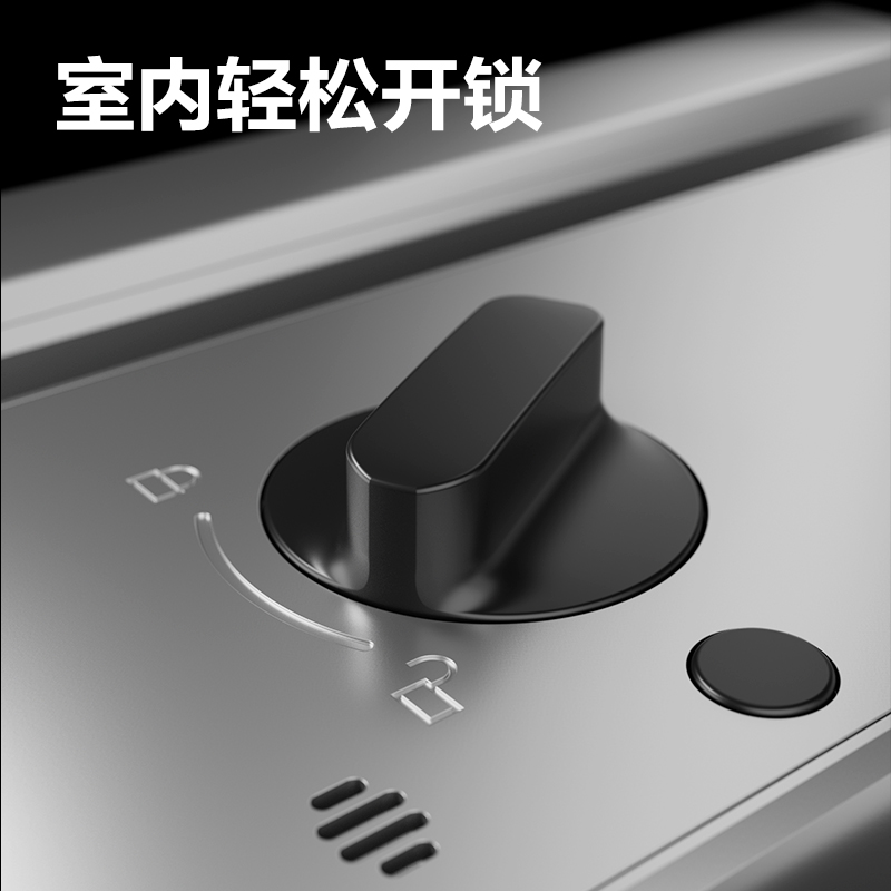 得力AC216無框玻璃門人臉指紋鎖(無地插款)(銀)(臺)