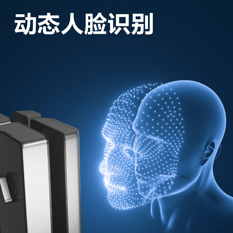 得力AC217有框玻璃門人臉指紋鎖(無地插款)(銀)(臺)