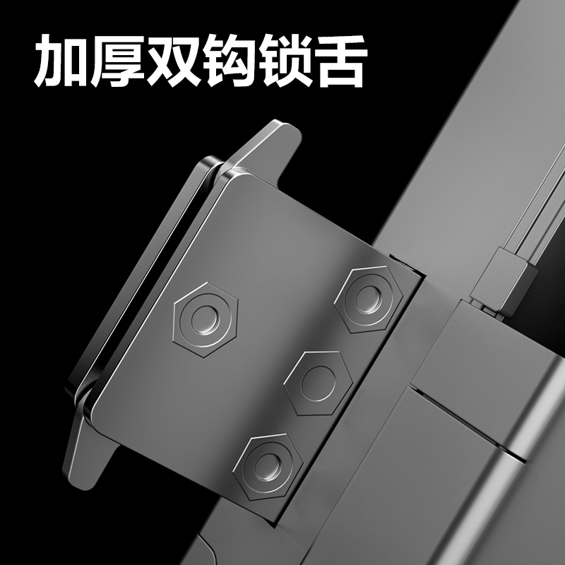 得力AC214無框玻璃門指紋鎖(無地插款)(銀)(臺)