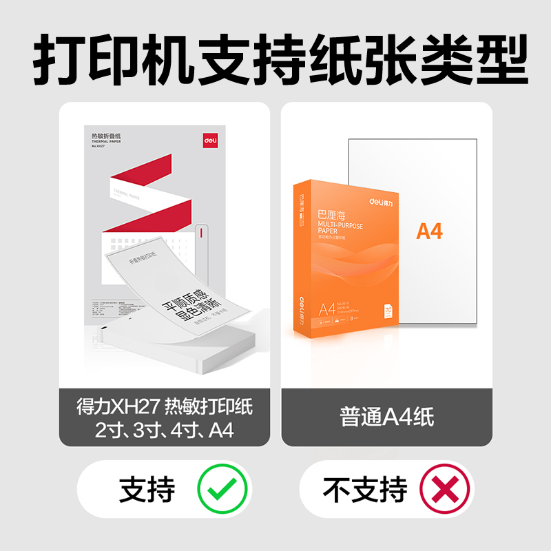 得力GE890A4錯題打印機(云絨灰)(臺)