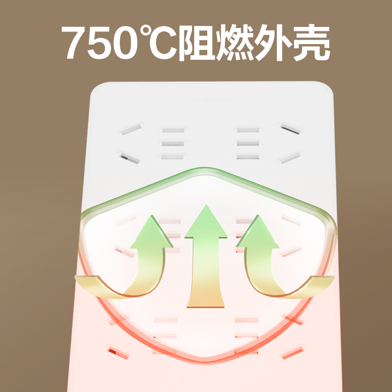 得力LU2180(5)插座_8組_5米_PE袋(白)(個)