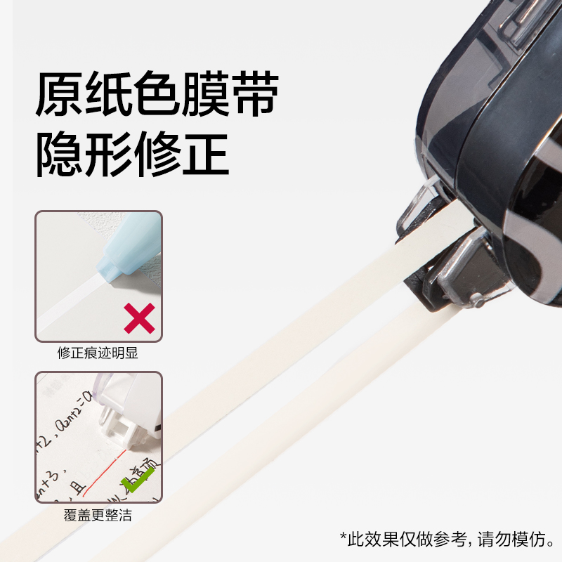 紐賽NS161-30DZH按動密封門修正帶套裝(黑色)(套)