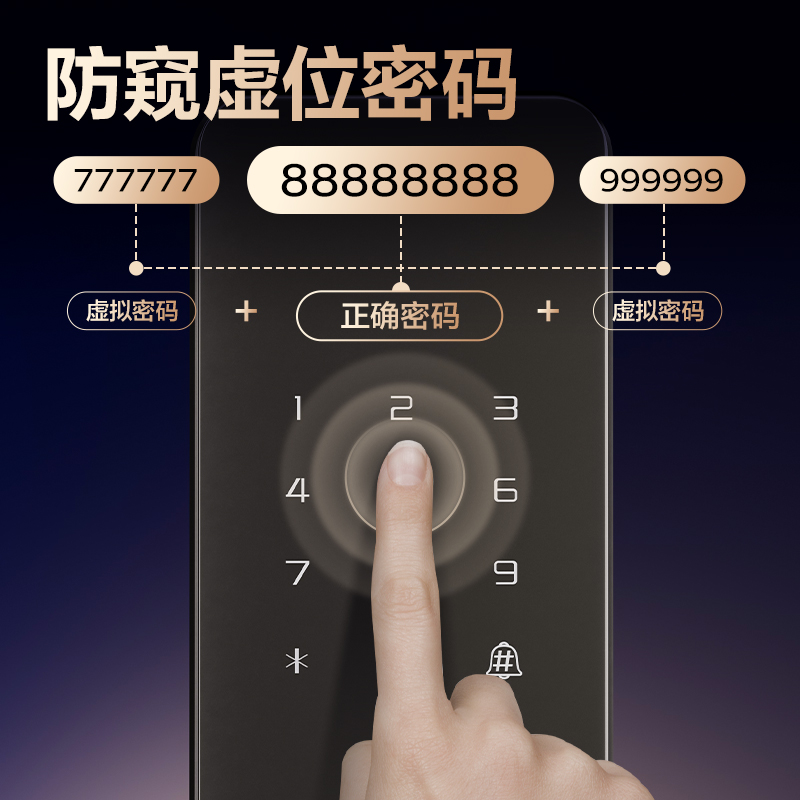 得力AC21指紋識別智能門鎖(灰)(臺)