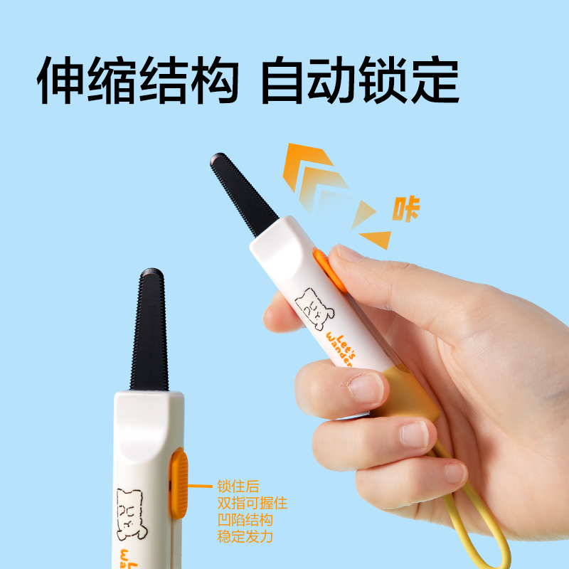 紐賽NS066-D線條小狗鋸齒開(kāi)箱刀(綠色)(把)