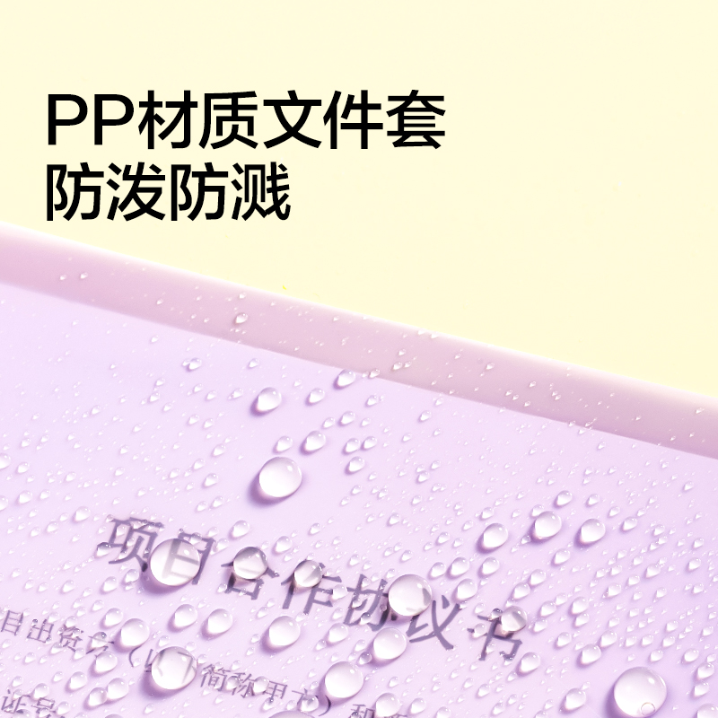 得力NN2637A_A4_L型文件套(混)(10個/包)