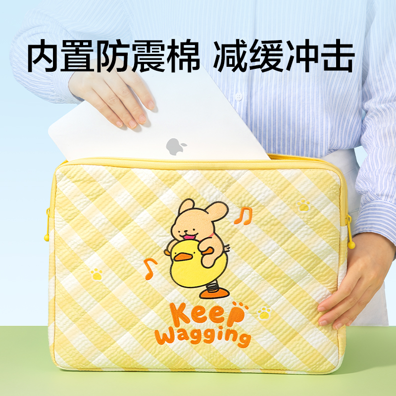紐賽NS1387-D線(xiàn)條小狗多功能電腦包(粉)(個(gè))