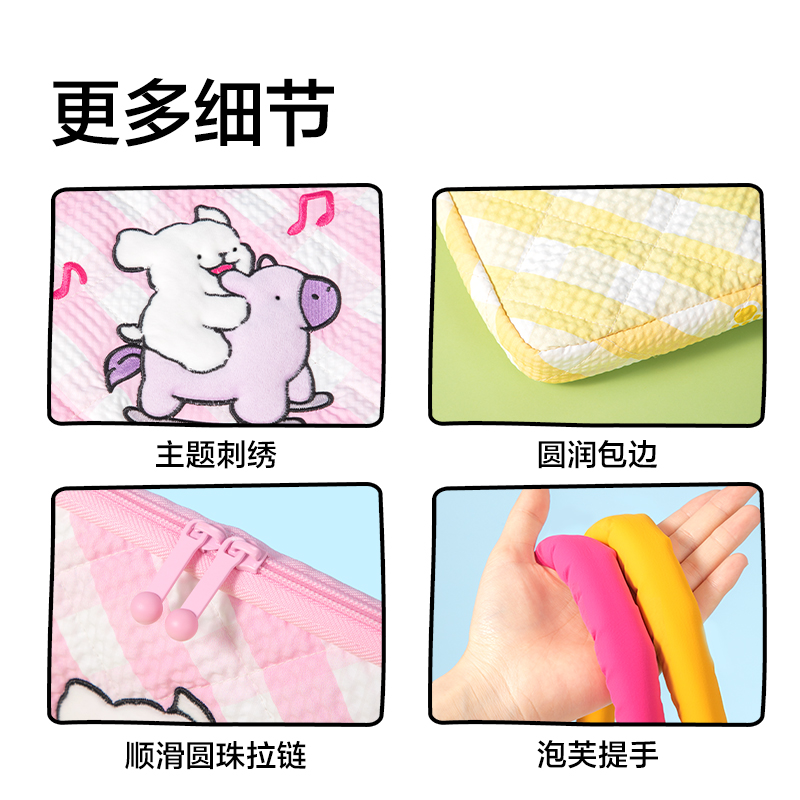紐賽NS1387-D線條小狗多功能電腦包(黃)(個)