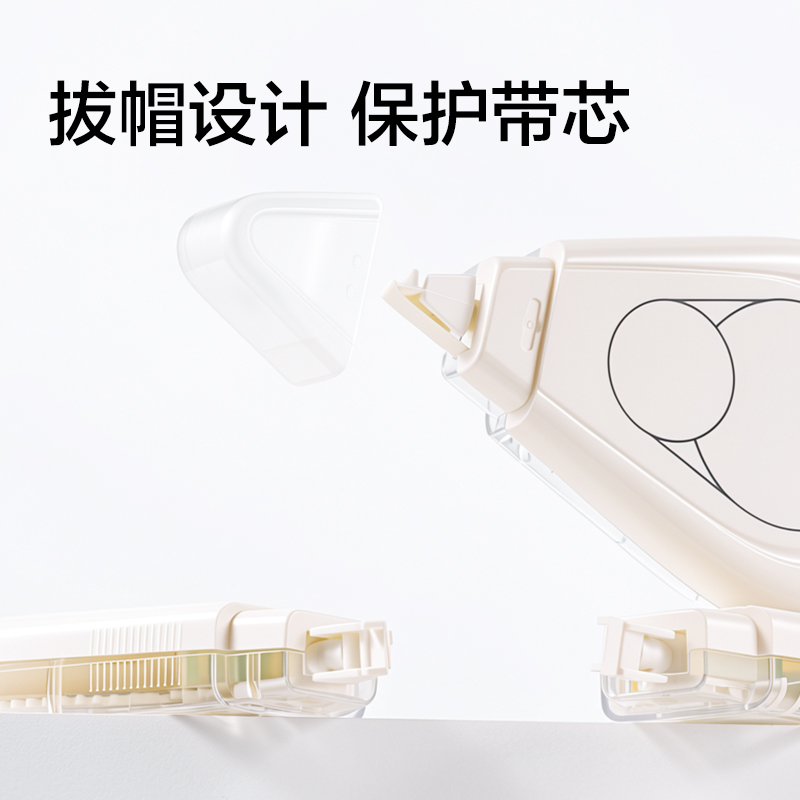 得力VR224大米數修正帶套裝5mm*150m(白色)(卡)